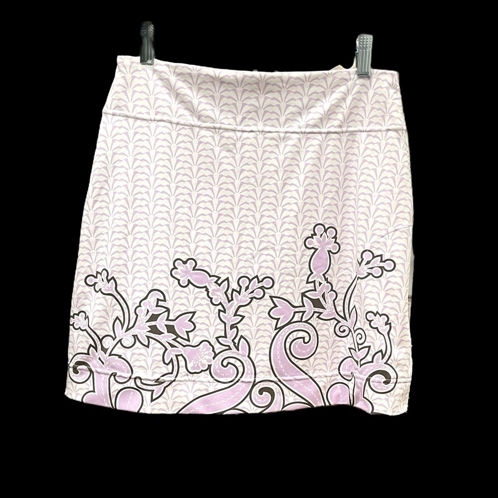 Athleta white with lavender floral skort.
